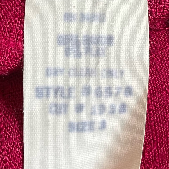 Vintage Red Flax Rayon matched set XS - Picture 7 of 8